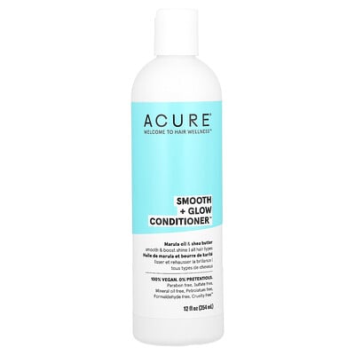 Smooth + Glow Conditioner, All Hair Types, Marula Oil & Shea Butter
