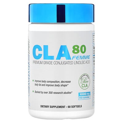 Cla80 Femme, Premium Grade Conjugated Linoleic Acid, 1,000 Mg, 60 Softgels