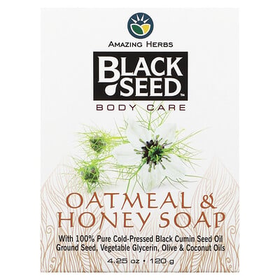 Black Seed, Oatmeal & Honey Bar Soap