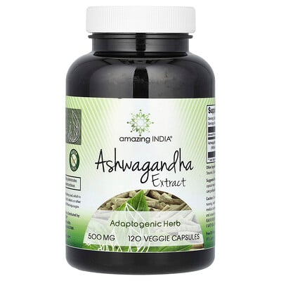 Ashwagandha Extract, 500 Mg, 120 Veggie Capsules