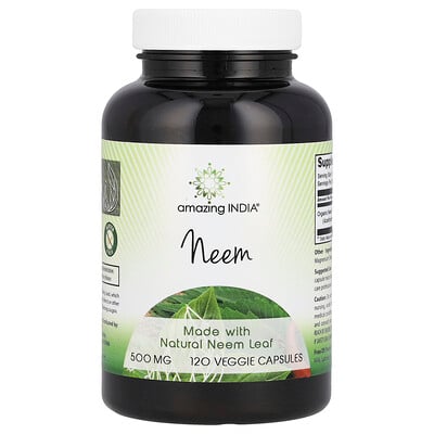 Neem, 500 Mg, 120 Veggie Capsules