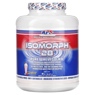 Isomorph 28, Pure Whey Isolate, Strawberry Milkshake