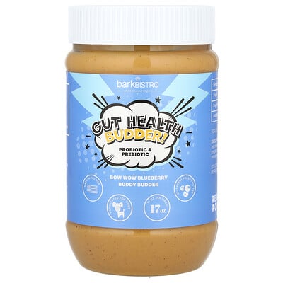 Gut Health Budder, Peanut Butter, For Dogs, Blueberry