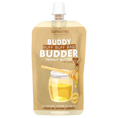 Buddy Budder, Peanut Butter, For Dogs, Ruff Ruff Raw