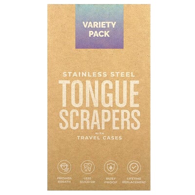 Tongue Scrapers, Variety Pack, 2 Pack
