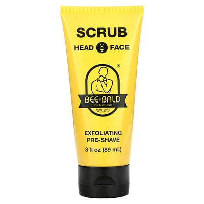Scrub Head & Face, Exfoliating Pre-shave