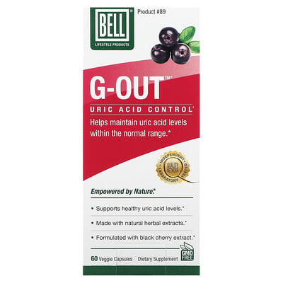 G-out, Uric Acid Control, 60 Veggie Capsules