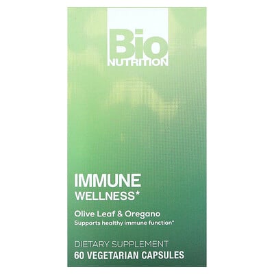 Immune Wellness, Olive Leaf & Oregano, 60 Vegetarian Capsules
