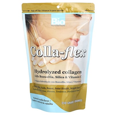 Colla-flex, Hydrolyzed Collagen With Boswellia, Silica & Vitamin C, Natural Vanilla