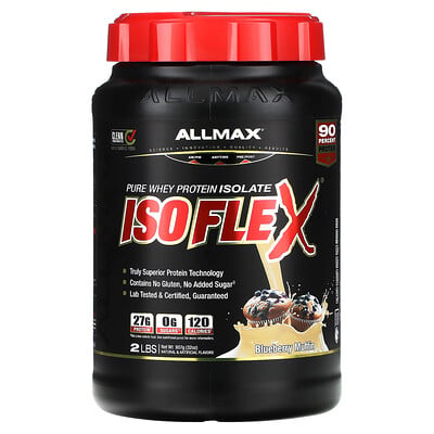 Isoflex®, Pure Whey Protein Isolate, Blueberry Muffin
