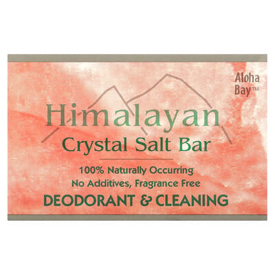 Himalayan Crystal Salt Bar Soap, Fragrance Free, 1 Bar