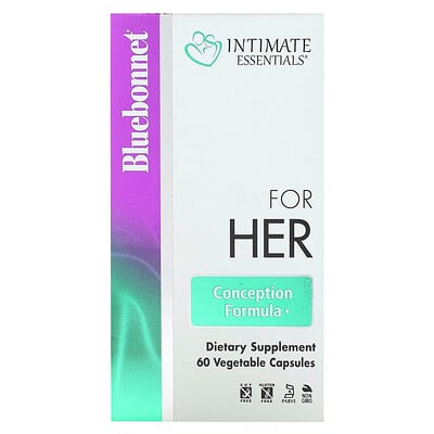 Intimate Essentials, For Her, Conception Formula, 60 Vegetable Capsules