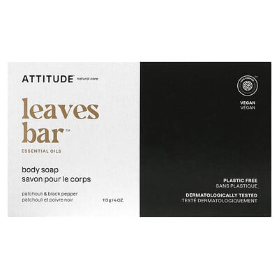 Leaves Bar, Body Bar Soap, Patchouli & Black Pepper