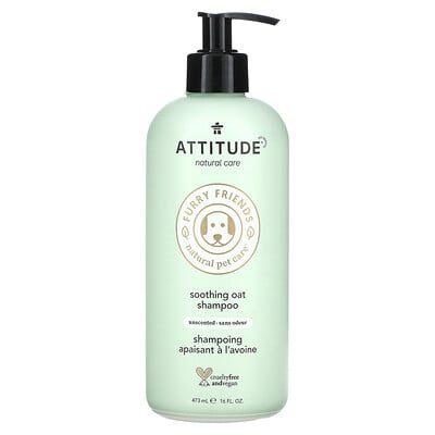 Furry Friends, Natural Pet Care, Soothing Oat Shampoo, Unscented