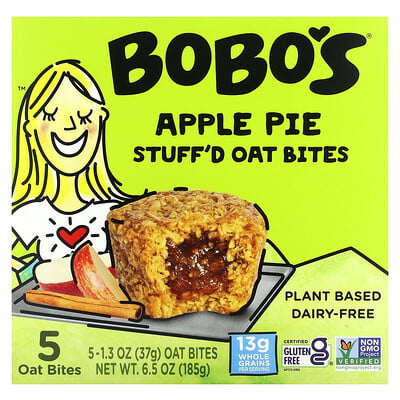 Stuff'd Oat Bites, Apple Pie, 5 Bites, 1.3 Oz (37 G)