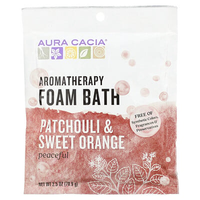 Aromatherapy Foam Bath, Patchouli & Sweet Orange