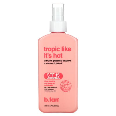 Tropic Like It's Hot, Deep Tanning Dry Spray Oil Sunscreen, Spf 15