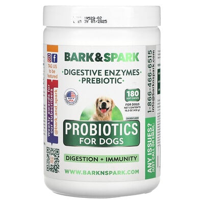 Probiotics For Dogs, Chicken, 180 Soft Chews