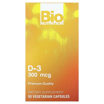 D-3 , 300 Mcg , 50 Vegetarian Capsules