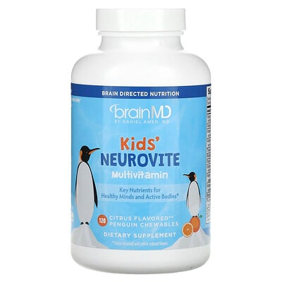 Kids', Neurovite Multivitamin, Citrus, 120 Penguin Chewables