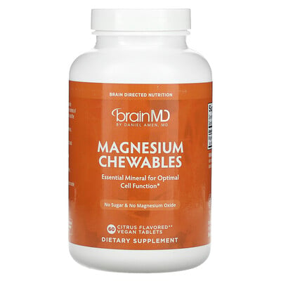 Magnesium Chewables, Citrus, 60 Vegan Tablets
