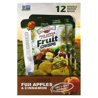 Fruit Crisps, Fuji Apple & Cinnamon, 12 Single Serve Bags, 0.35 Oz (10 G )