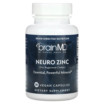 Neuro Zinc (zinc Bisglycinate Chelate), 90 Vegan Capsules