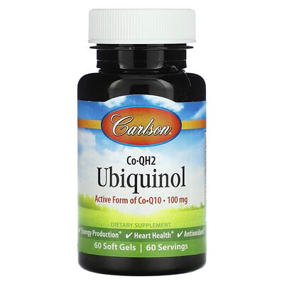 Co-qh2 Ubiquinol, 100 Mg, 60 Soft Gels