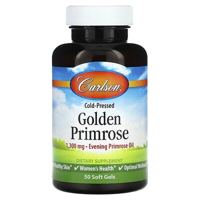Cold-pressed Golden Primrose, 1,300 Mg, 50 Soft Gels