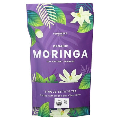 Organic Moringa, Caffeine Free, 100 Natural Tea Bags