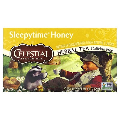 Herbal Tea, Sleepytime Honey, Caffeine Free, 20 Tea Bags