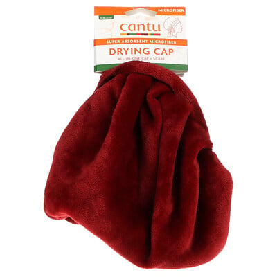 Super Absorbent Microfiber Drying Cap, One Size Fits All, 1 Cap