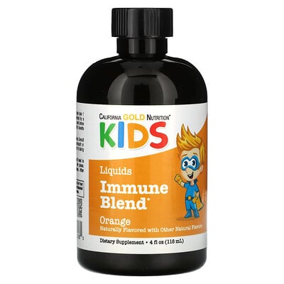 Liquid Immune Blend For Children, No Alcohol, Orange
