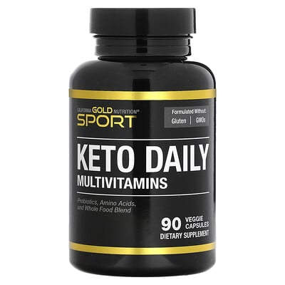 Keto Daily Multi-vitamins With Green Tea, 90 Veggie Capsules