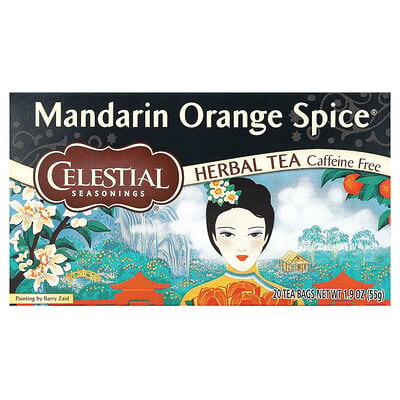 Herbal Tea, Mandarin Orange Spice, Caffeine Free, 20 Tea Bags