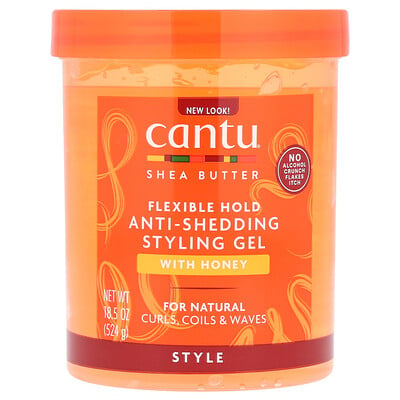 Shea Butter, Anti-shedding Styling Gel With Honey, Flexible Hold