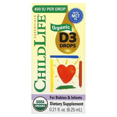 Organic D3 Drops For Babies & Infants