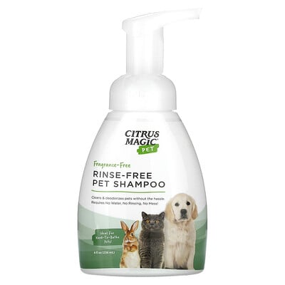 Pet, Rinse-free Pet Shampoo, Fragrance-free