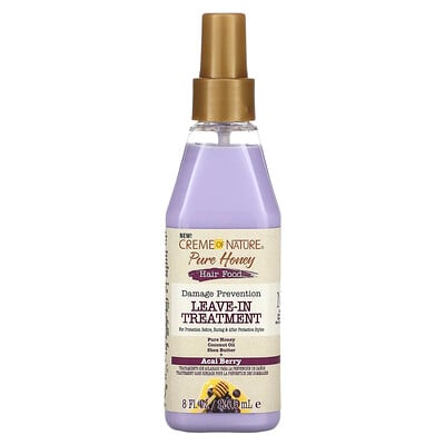 Pure Honey, Hair Food, Damage Prevention Leave-in Treatment