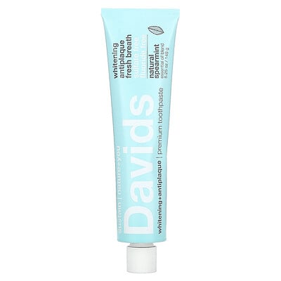 Premium Toothpaste, Whitening + Antiplaque, Natural Spearmint