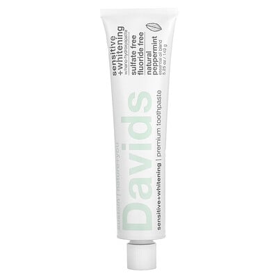 Premium Toothpaste, Sensitive + Whitening, Natural Peppermint
