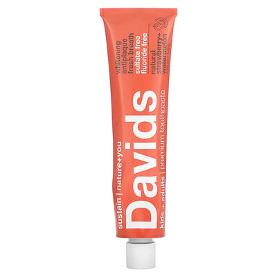Premium Toothpaste, Kids + Adults, Natural Strawberry + Watermelon