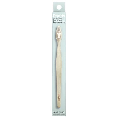 Premium Bamboo Toothbrush, Soft, Adult, 1 Toothbrush