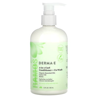 Ramos Clean Curls, 2-in-1 Curl Conditioner + Co-wash, For Wavy, Curly And Coily Hair