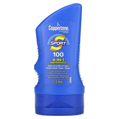 Sport, Sunscreen Lotion, 4-in-1 Performance, Spf 100