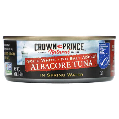 Albacore Tuna, Solid White - No Salt Added, In Spring Water