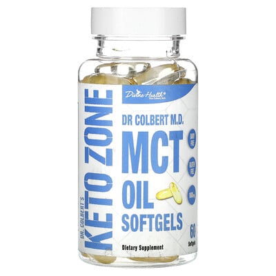 Dr. Colbert's Keto Zone, Mct Oil Softgels, 1,000 Mg, 60 Softgels