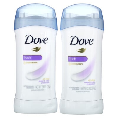 Antiperspirant Deodorant, Solid, Fresh, Twin Pack, 2 Pack, 2.6 Oz (74 G)
