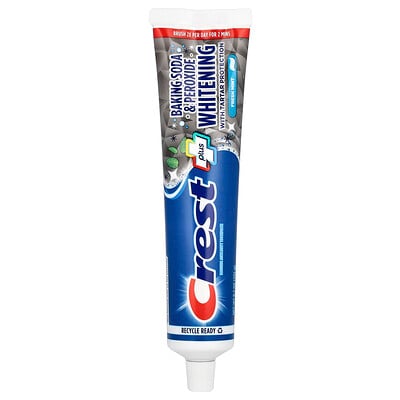 Plus, Fluoride Toothpaste, Baking Soda & Peroxide Whitening, Fresh Mint