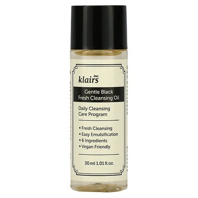 Klairs, Gentle Black Fresh Cleansing Oil